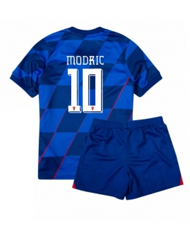Croazia Luka Modric #10 Maglia Gara Trasferta Repliche Europei 2024 Bambino